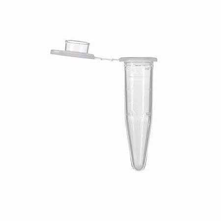 Microtubo De Centrifugação 2,0 Ml Transparente 500 Un/pct