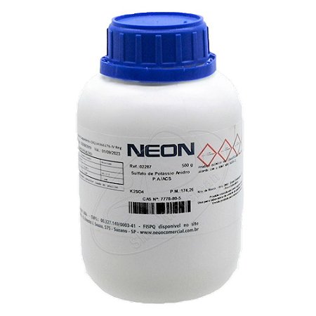 Sulfato Potássio Anidro PA ACS 500g Neon