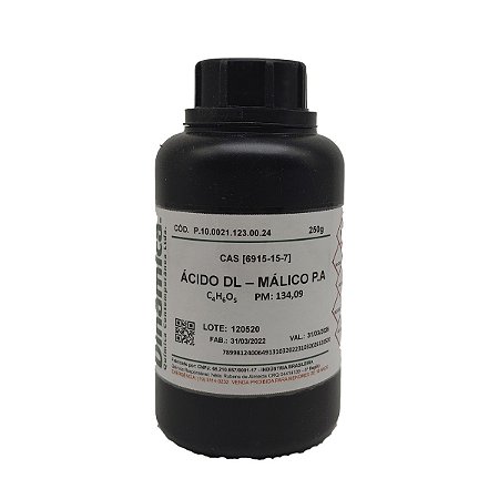 Acido Malico (DL) P.A 250 Gramas Dinamica