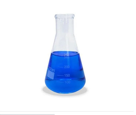 Erlenmeyer boca estreita Vidro Boro 3.3 Graduado Cap. 250Ml