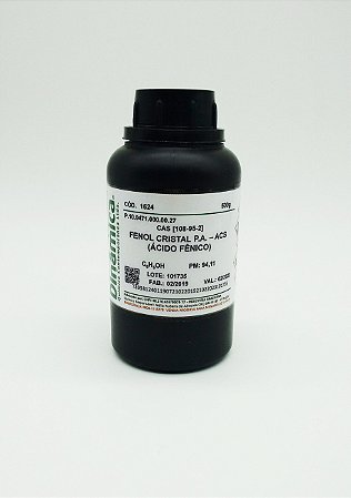 Fenol Cristal PA ACS acido fenico ) 500G DIinamica