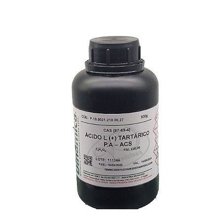 Acido Tartarico L (+) PA ACS Dinamica 500GR