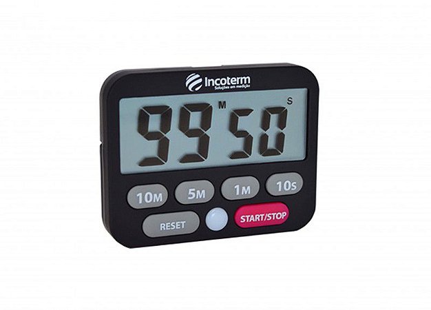 Timer Digital C/ Cronômetro E Alarme T-tim-0050.00 Incoterm