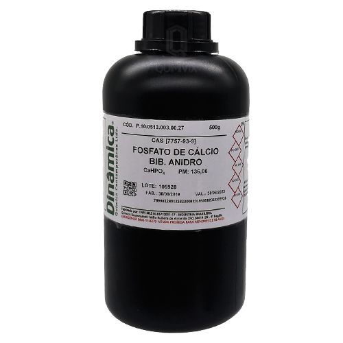Fosfato de Calcio Bibasico Anidro PA Dinamica 500Gr