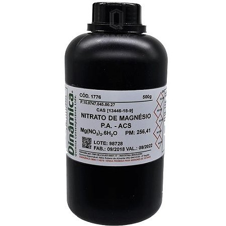 Nitrato De Magnesio (6H2O) PA ACS 500G Dinamica