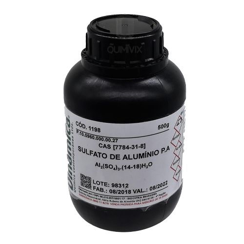 Sulfato de Alumínio PA ACS 500Gr Dinamica