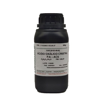 Acido Oxálico 2H2O PA frasco 500Gr