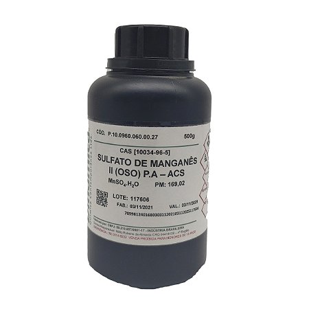 Sulfato de Manganes OSO (1H2O) PA ACS 500G Dinamica