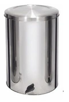 Lixeira aço INOX com pedal 50 litros