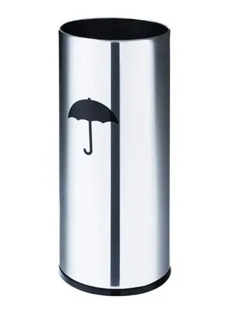 Suporte aberto em aço INOX para guarda chuva 27 litros