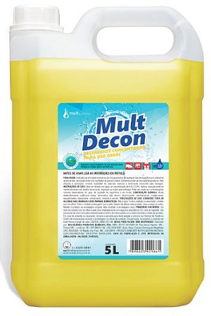 Detergente Mult Decon 5 litros concentrado