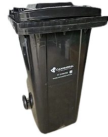 Container c/ rodas 240L CANAVERAL (preto)