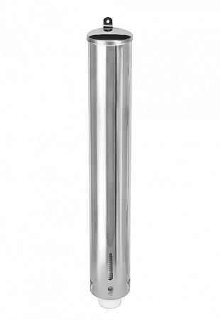 Dispenser de parede em aço inox para copos