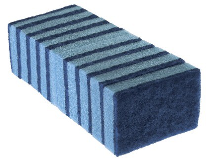 Esponja azul para teflon