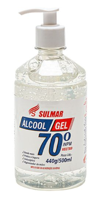 Álcool em gel antisséptico 500ml com pump