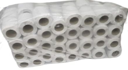 Papel higiênico rolinho folha simples fardo econômico com 64 rolos