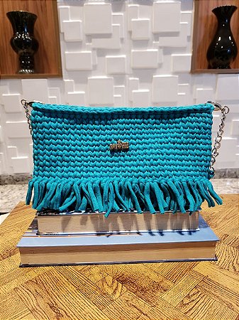 Bolsa Tina cor azul claro, Alça de ombro