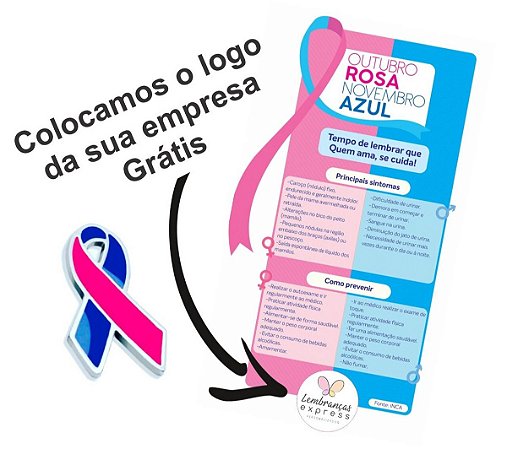 Botton Outubro Rosa e Novembro Azul