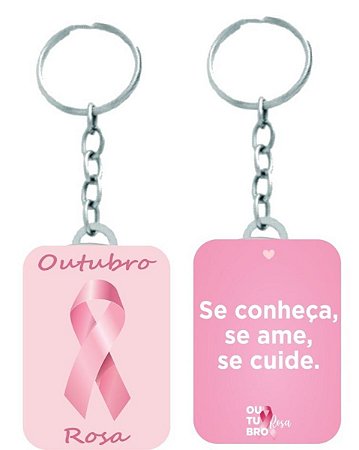 Chaveiro Outubro Rosa