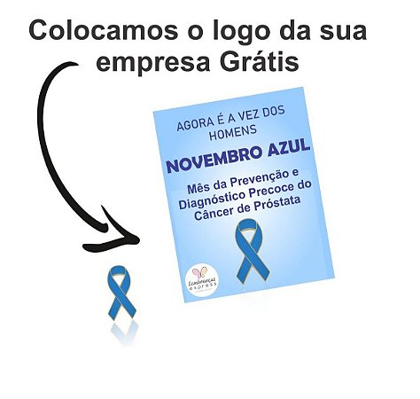 Botton Laço Novembro azul