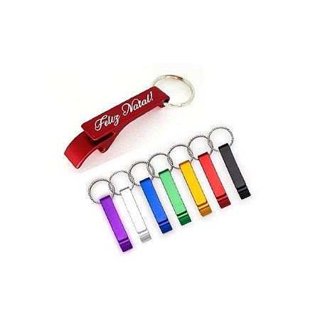 Abridor pé de galinha chaveiro de natal personalizado