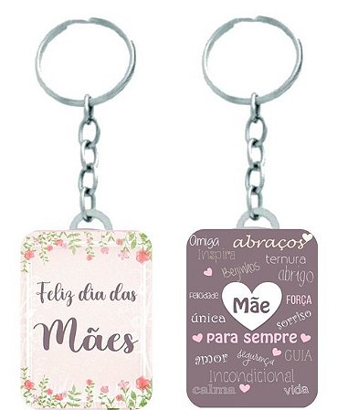 Chaveiro Dia das Mães Personalizado TE AMO