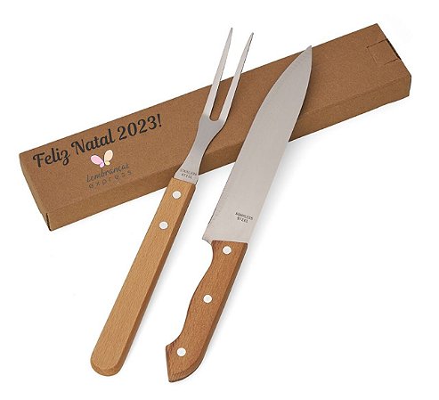 Kit Churrasco 2 Peças Personalizado Natal