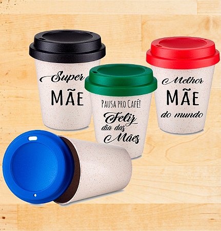Copo Plástico Café Personalizado dia das Mães