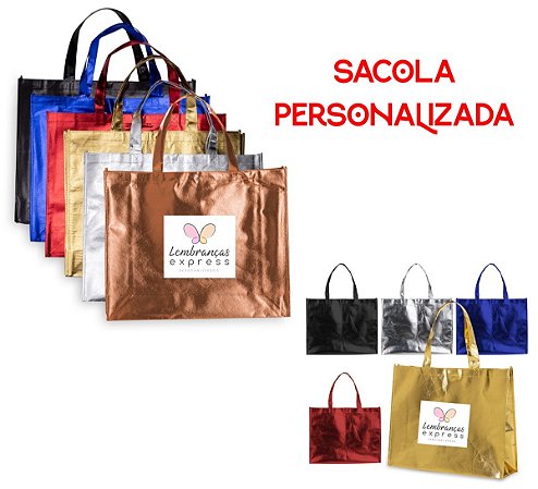 Sacola TNT Metalizada Personalizada P