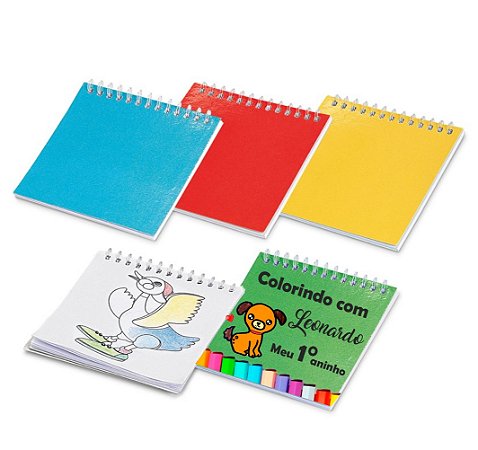 Caderno para Colorir Personalizado a Capa no Tema Que Desejar