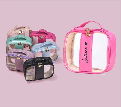Necessaire Pvc Impermeável Personalizada com Nome P