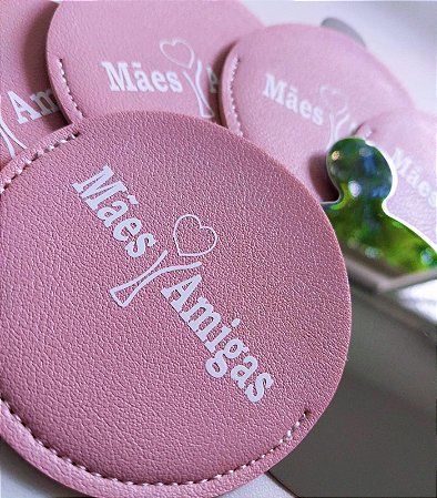 Espelho de Aço Inox com case personalizada