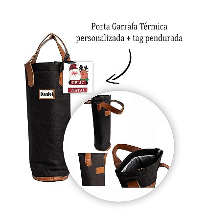 Porta Garrafa Térmica personalizada Natal