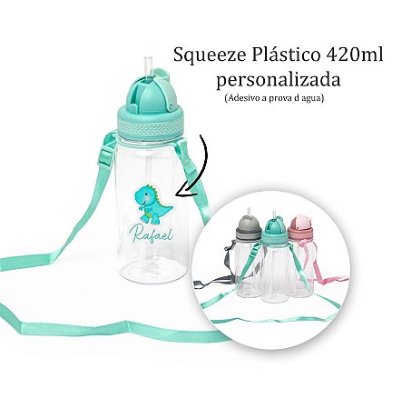 Squeeze Plástico 420ml personalizado como desejar