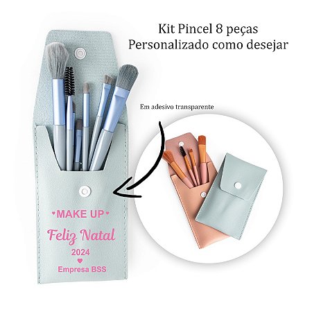 Kit Pincel 8 peças personalizado como desejar
