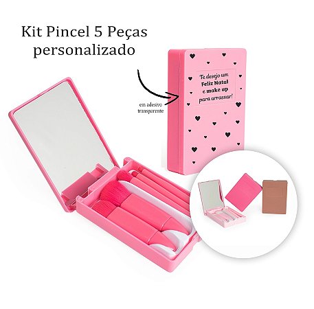 Kit Pincel 5 Peças NATAL personalizado como desejar