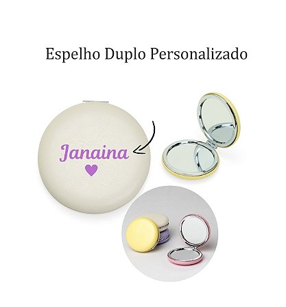Espelho Duplo Revestido em PU Personalizado como desejar