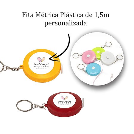 Fita Métrica Plástica de 1,5m personalizada como desejar