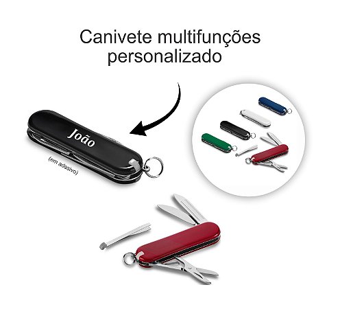 Canivete multifunções em ABS e metal Personalizado