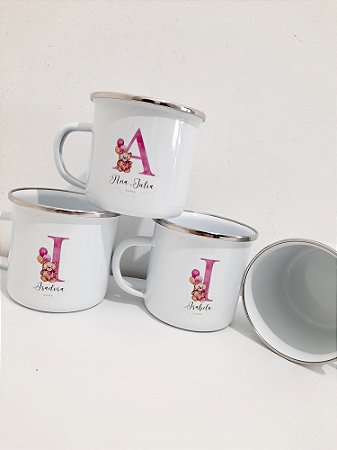 Caneca Inox 370ml Personalizada como desejar