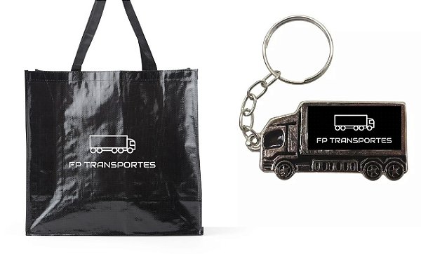 Kit Sacola + Chaveiro Personalizado
