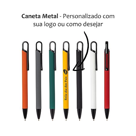 Caneta Metal Personalizada como Desejar Dia dos Pais (50 UNID)