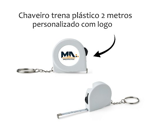 Chaveiro Trena Plástico 2 Metros Personalizado como desejar