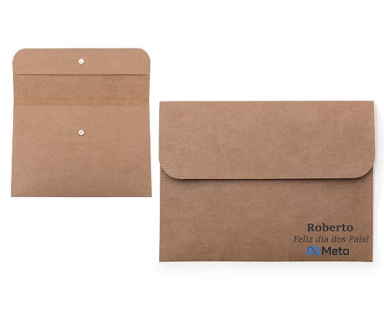 Pasta Envelope Kraft personalizada Dia dos Pais