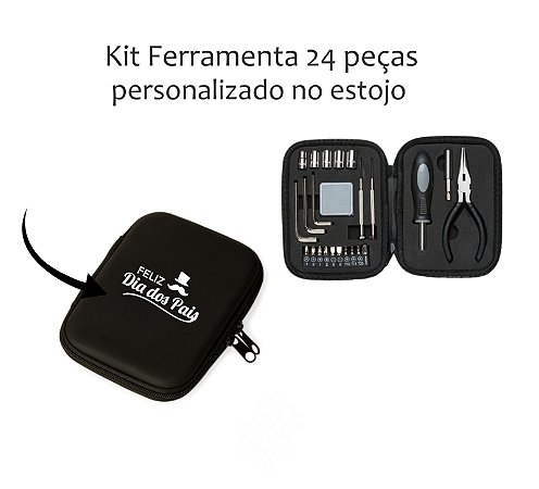 Kit Ferramenta 24 Peças Personalizado Dia dos Pais