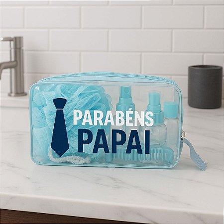 Kit Viagem com 10 Peças internas PERSONALIZADO COMO DESEJAR Dia dos Pais
