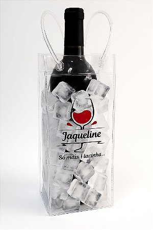 Sacola de Gelo para Bebidas Gravada com imagem de Natal