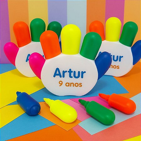 Marca Texto Mãozinha personalizado como desejar