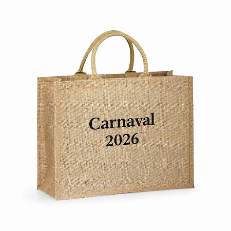 Sacola em juta personalizada como desejar