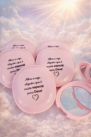 Espelho Duplo Plástico Personalizado Sem Aumento